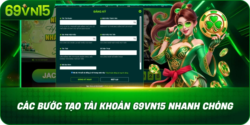 Đăng Ký 69VN15 Đơn Giản Với Quy Trình Rõ Ràng 3 Các Bước Tạo Tài Khoản 69VN15 Nhanh Chóng