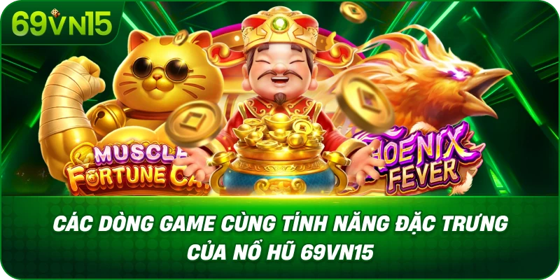 Các Dòng Game Cùng Tính Năng Đặc Trưng Của Nổ Hũ 69VN15